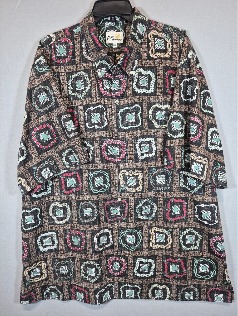 Reyn Spooner Limited Issue Hawaiian Aloha Shirt Men 3XL Lei Hawaii Classic